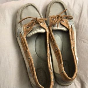 Gray cork Sperry Shoes